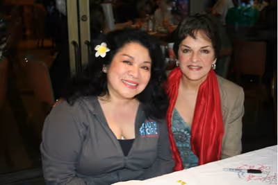 Loretta Ables Sayre (South Pacific) and Priscilla Lopez Photo