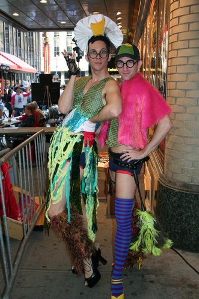 Sporting Broadway Bares outfits Brandon Tyler Fields and Matt Kilgore

 Photo