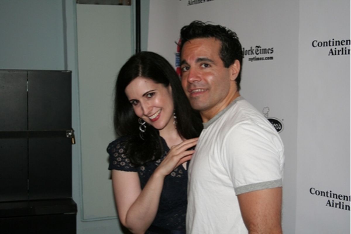 Stephanie D'Abruzzo and Mario Cantone

 at 