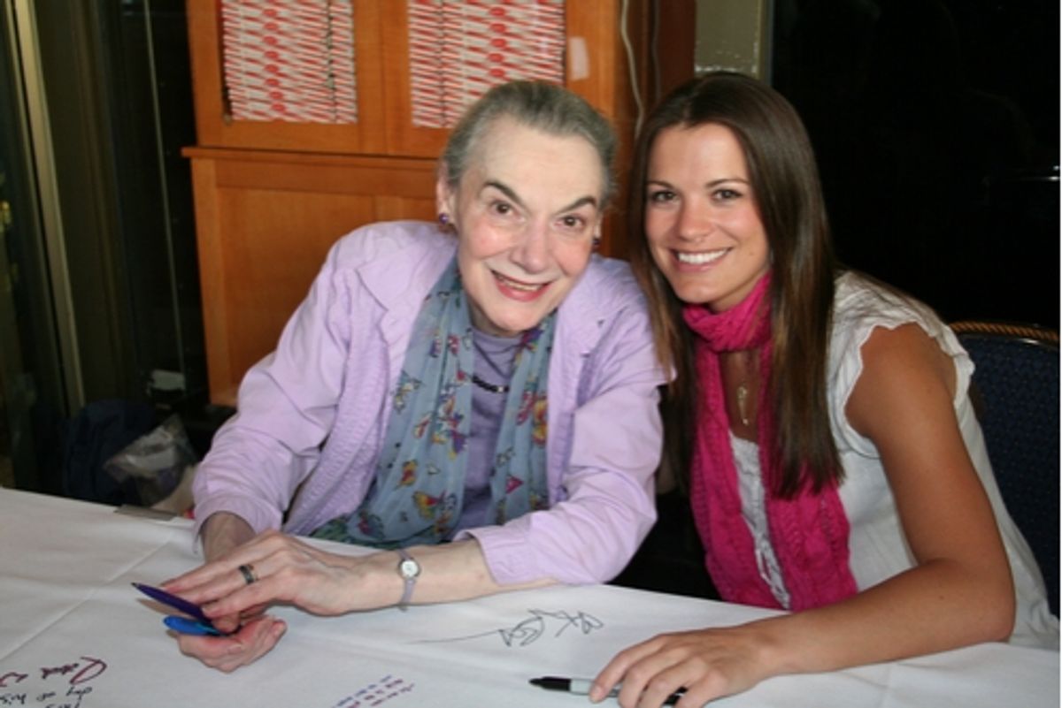 Marian Seldes (Duece) and Melissa Claire Egan

 at 