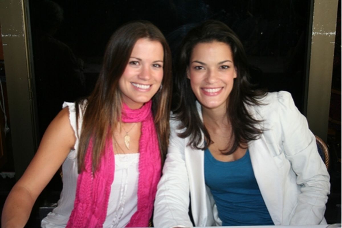Melissa Claire Egan and Jacqueline Hardy

 at 