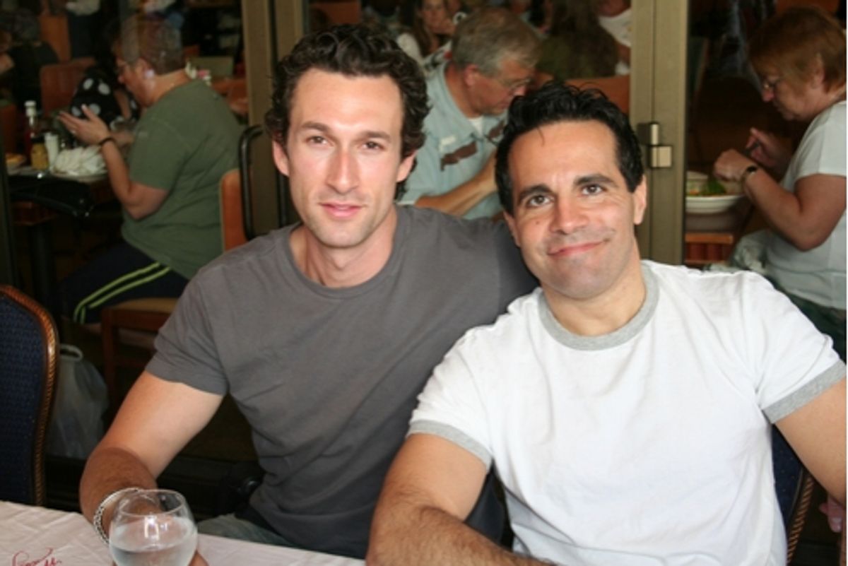 Aaron Lazar and Mario Cantone

 at 