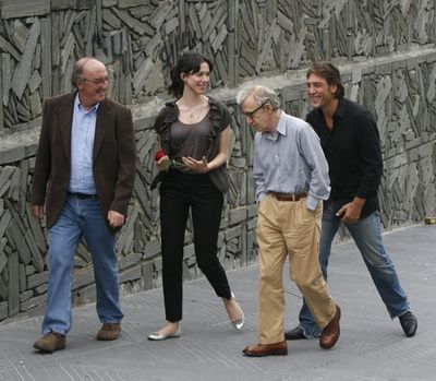 Jaume Roures, Javier Bardem, Woody Allen and Rebecca Hall

 Photo