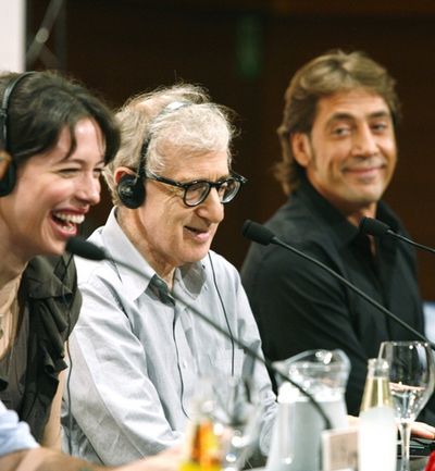 Rebecca Hall, Woody Allen and Javier Bardem Photo