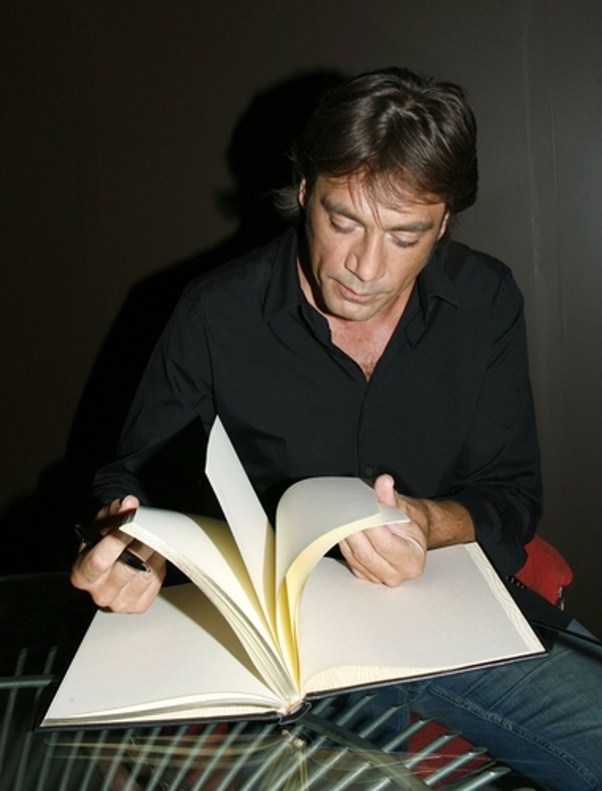 Javier Bardem at 'Vicky Cristina Barcelona' Press Conference at San Sebastian Film Festival