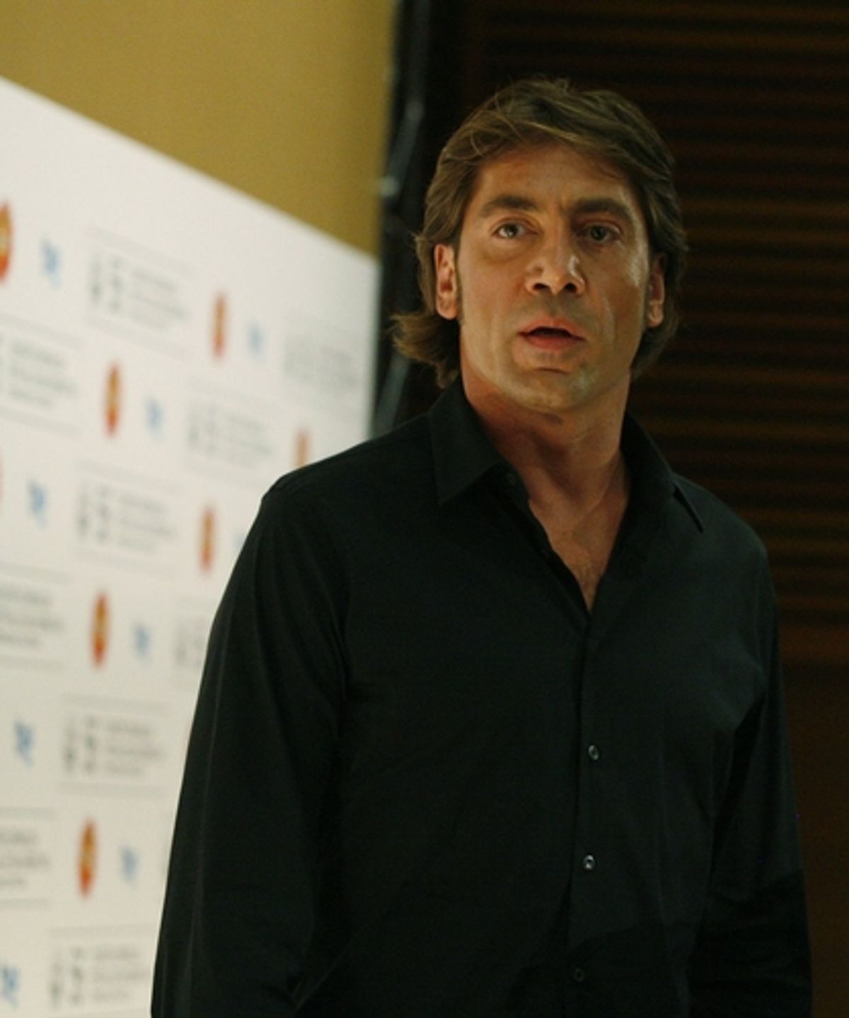 Javier Bardem at 'Vicky Cristina Barcelona' Press Conference at San Sebastian Film Festival