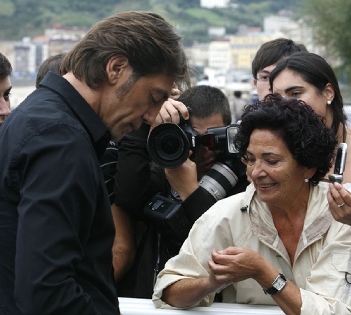 Javier Bardem at 'Vicky Cristina Barcelona' Press Conference at San Sebastian Film Festival