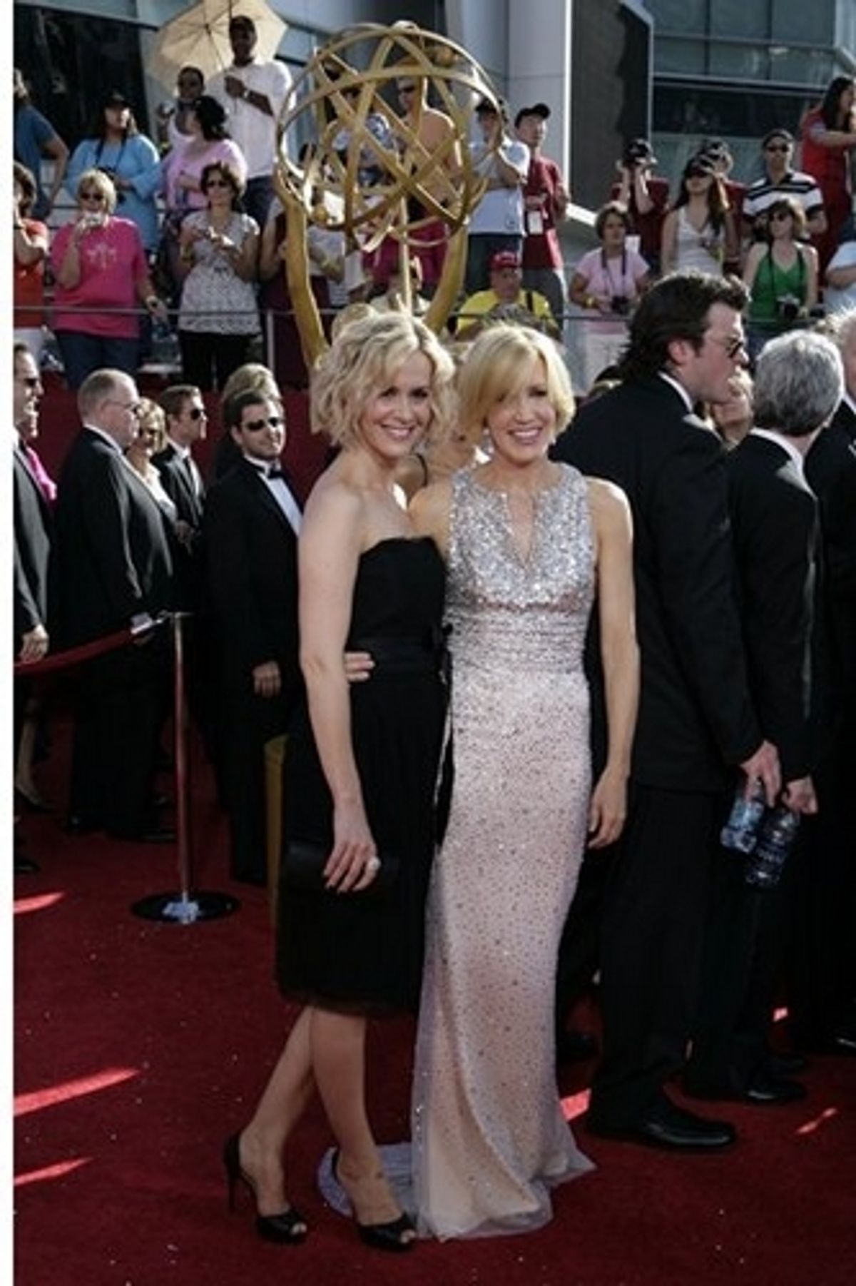 Sarah Paulson and Felicity Huffman at 60th Annual Primetime Emmy Awards Arrivals