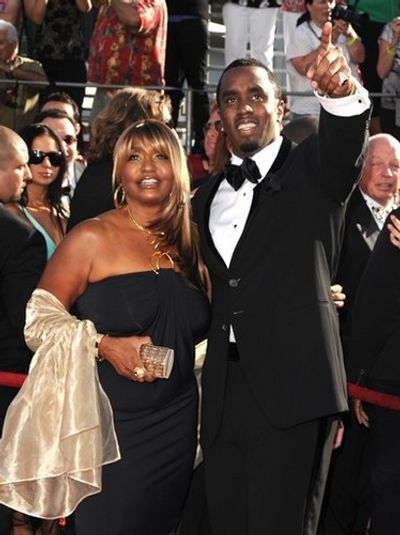 Sean Combs with his mother, Janice Combs
 Photo