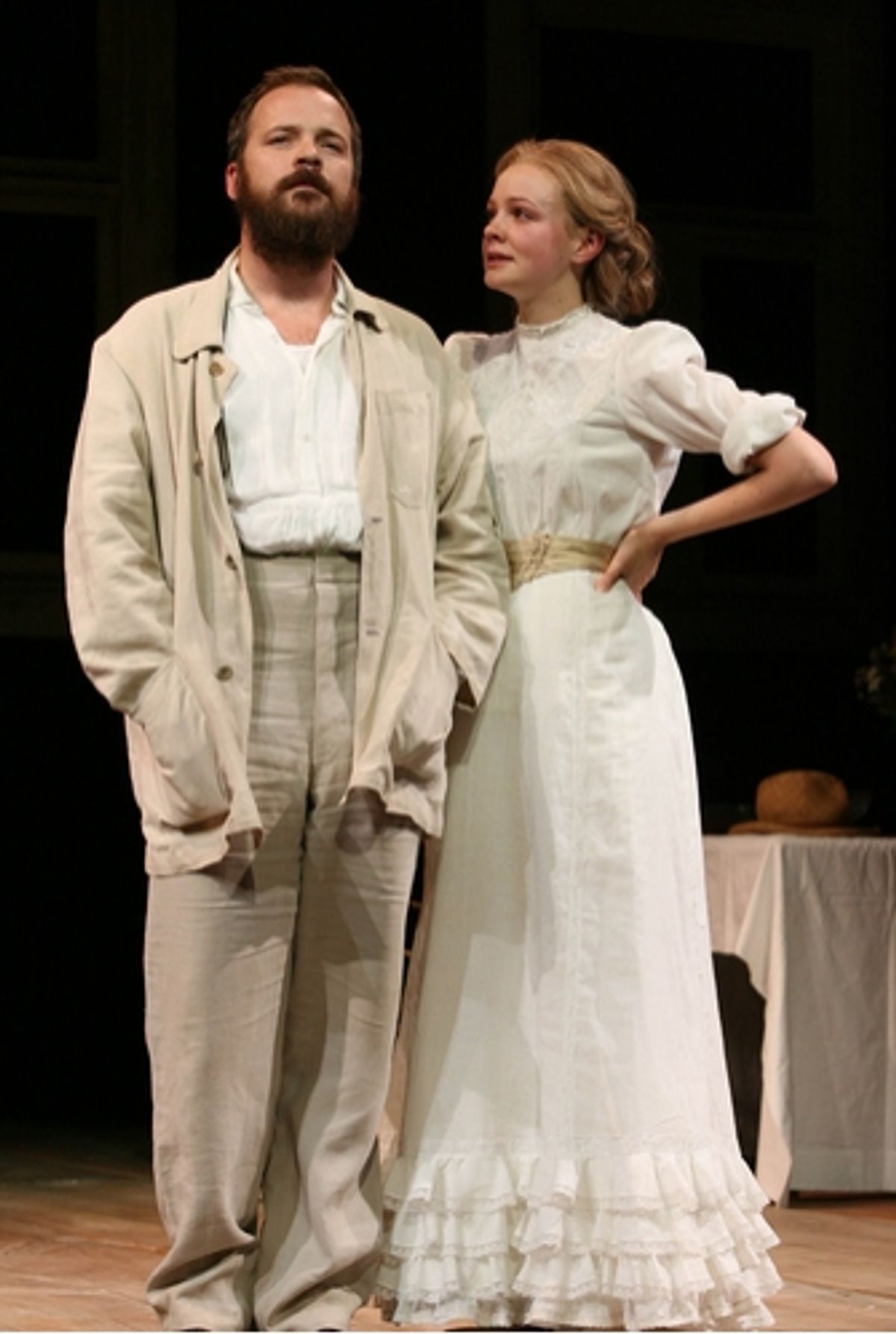 Peter Sarsgaard as Trigorin and Carey Mulligan as Nina
 at 