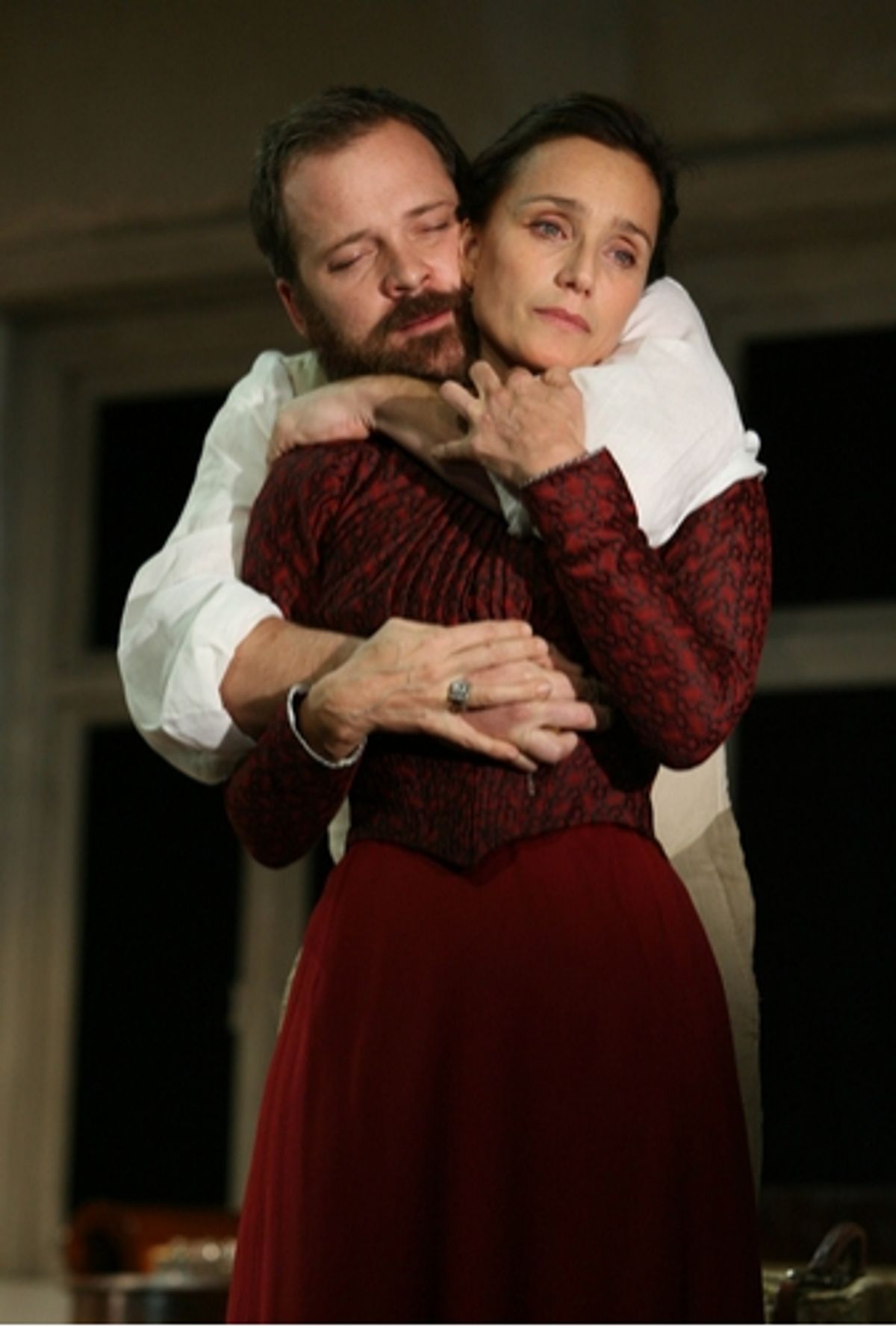 Peter Sarsgaard as Trigorin and Kristin Scott Thomas as Arkadina at 