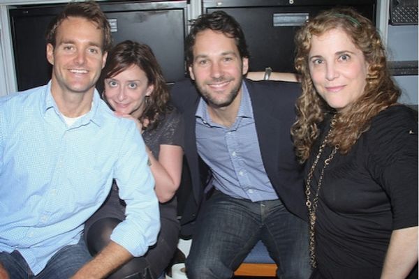 Will Forte, Rachel Dratch, Paul Rudd, and Claudia Shear

 Photo