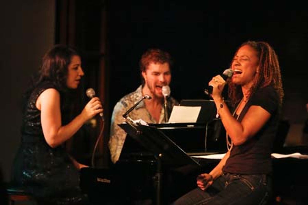 Julie Garnye, Lance Horne, and Tracie Thoms at 
