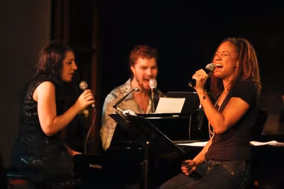 Julie Garnye, Lance Horne, and Tracie Thoms Photo