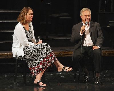Moderator Adrienne Onofri and Walter Bobbie

 Photo