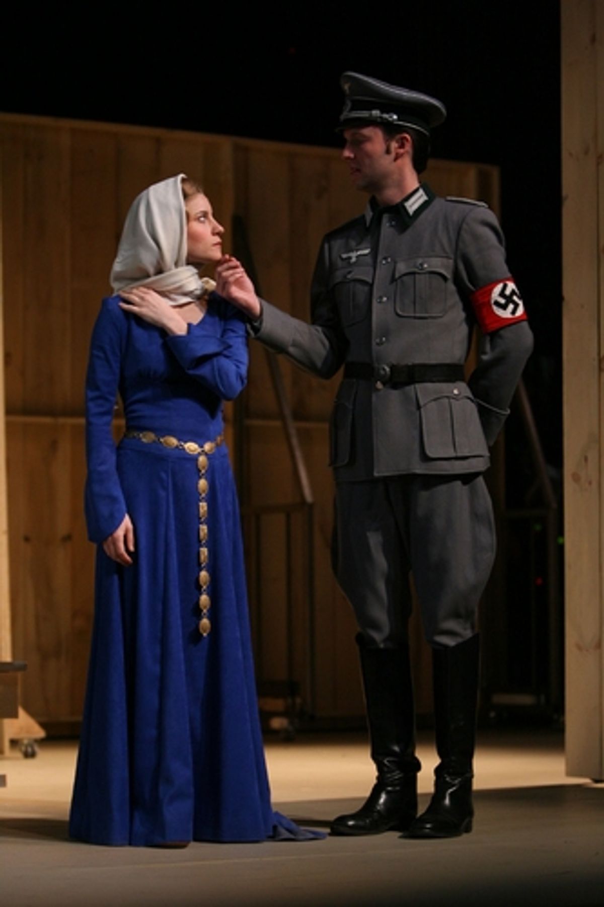 Susan Pourfar and Dieterich Gray at 'Passion Play' by Sarah Ruhl at Yale Repertory Theatre