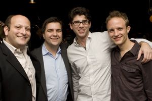 Isaac Robert Hurwitz, Michael Cassara, Stephen Sislen and Aron Accurso
@ BroadwayWorld Isaac Robert Hurwitz, Michael Cassara, Stephen Sislen and Aron Accurso
Photo