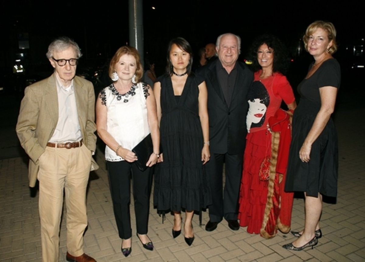 
Woody Allen, Soon-Yi Previn and guests
 at 