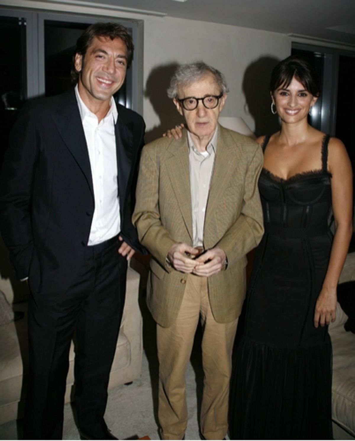 Javier Bardem, Woody Allen and Penelope Cruz at 