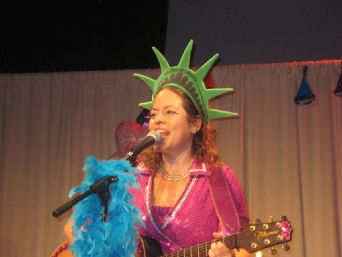 Melissa Levis at "Moey Live -- P is for Party!"