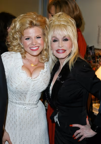 Megan Hilty and Dolly Parton  Photo