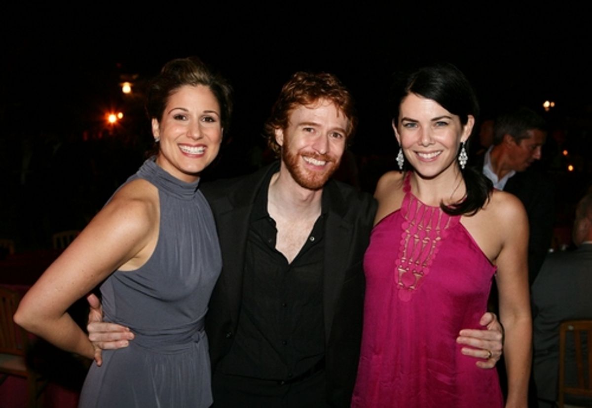 Stephanie J. Block, Paul Castree with actress Lauren Graham at 