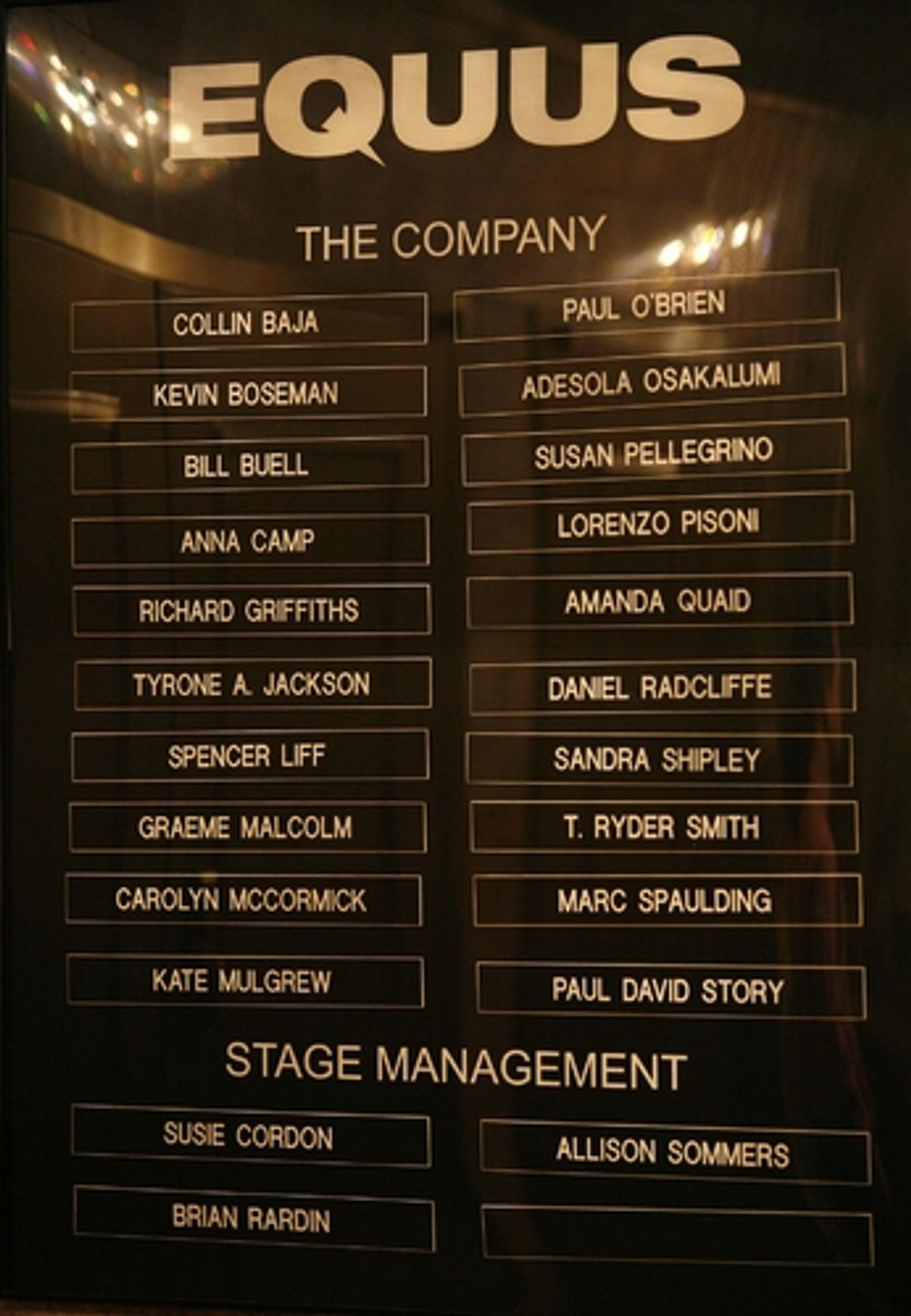 Photo Coverage: EQUUS Opening Night Curtain Call and After Party  Image