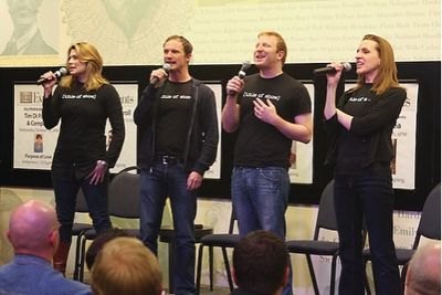 Heidi Blickenstaff, Susan Blackwell, Jeff Bowen and Hunter Bell Photo