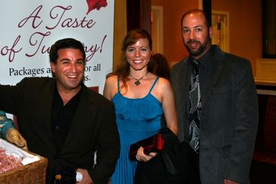     * Carlos Lopez; guest Karen Shriner and Production Stage Manager B. J. Forman    Photo
