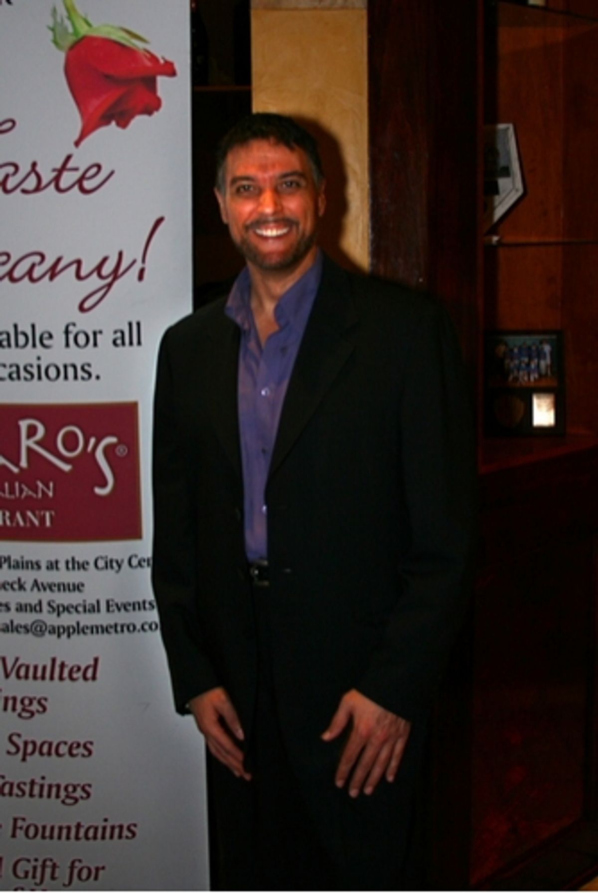 Robert Cuccioli, character: King Arthur at Camelot Opening Night Party at White Plains Performing Arts Center