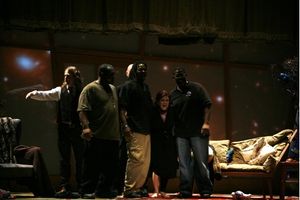 Carrie Fisher and the Production Team Photo