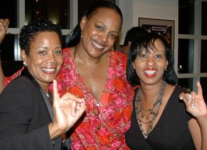 Crossroads Audience Development Director Susan Settles Bevel, The Colored Museum actresss Inga Ballard and Crossroads Board Member Monica Weeks @ BroadwayWorld Crossroads Audience Development Director Susan Settles Bevel, The Colored Museum actr Photo