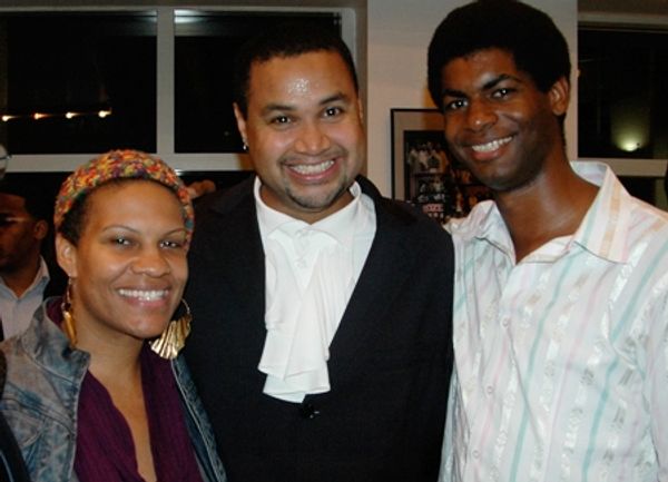 Director Rajendra Ramoon Maharaj joins Radha Blank and Niegel Smith from The Public T Photo