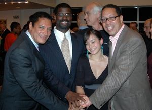Artistic Director Ricardo Khan, Executive Director Marshall Jones III, Production Assistant Gemini Quintos and Board President Clifford Virgin III
@ BroadwayWorld Artistic Director Ricardo Khan, Executive Director Marshall Jones III, Production Ass Photo
