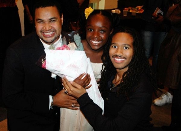 Future star Khailah Marie Johnson with director Rajendra Ramoon Maharaj and American  Photo