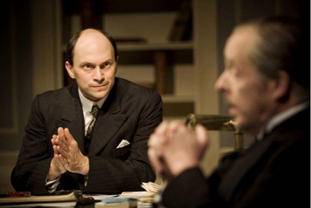 Will Keen (Henry Trebell) and Peter Eyre (Lord Charles Cantilupe)  at 