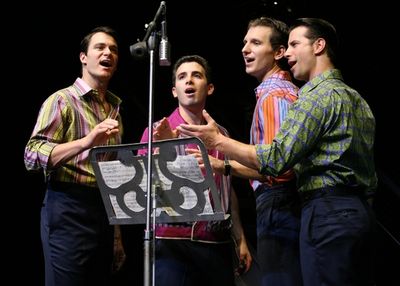 Matt Bogart, Jarrod Spector, Sebastian Arcelus and Dominic Nolfi  Photo