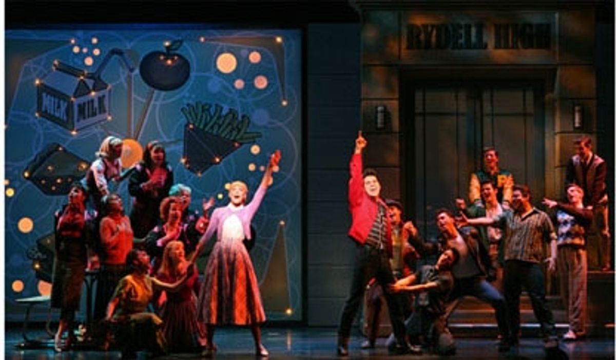 Ashley Spencer, Derek Keeling and the company perform 'Summer Nights'  at 