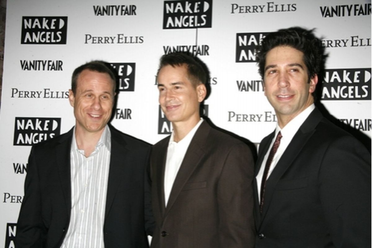 Stephen Belber, Geoffrey Nauffts and David Schwimmer at 