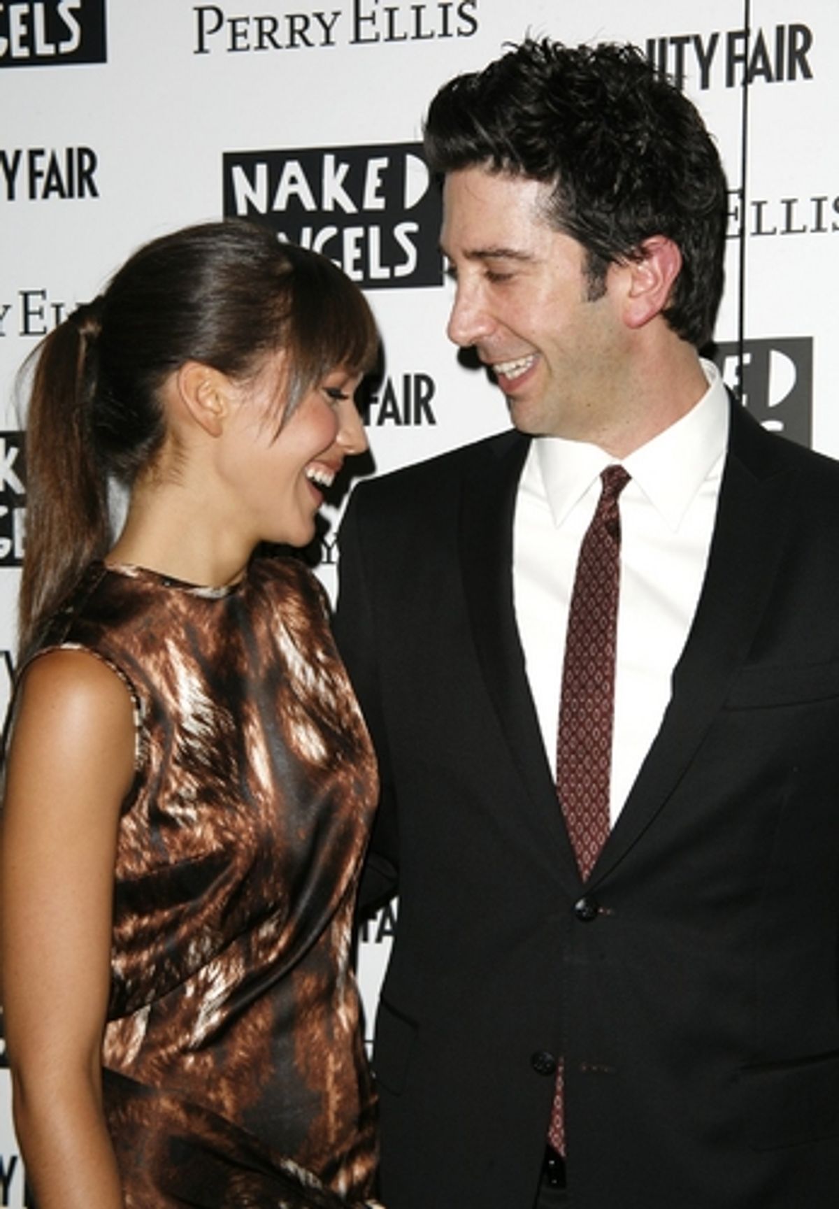 Zoe Buckman and David Schwimmer at 