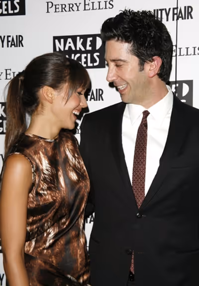 Zoe Buckman and David Schwimmer Photo