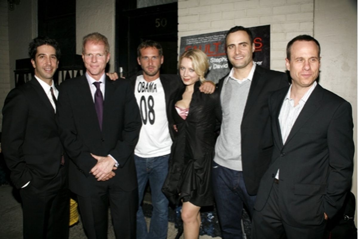 David Schwimmer, Noah Emmerich, Josh Lucas, Jennifer Mudge, Dominic Fumusa and Stephen Belber at 
