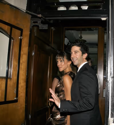 Zoe Buckman and David Schwimmer Photo