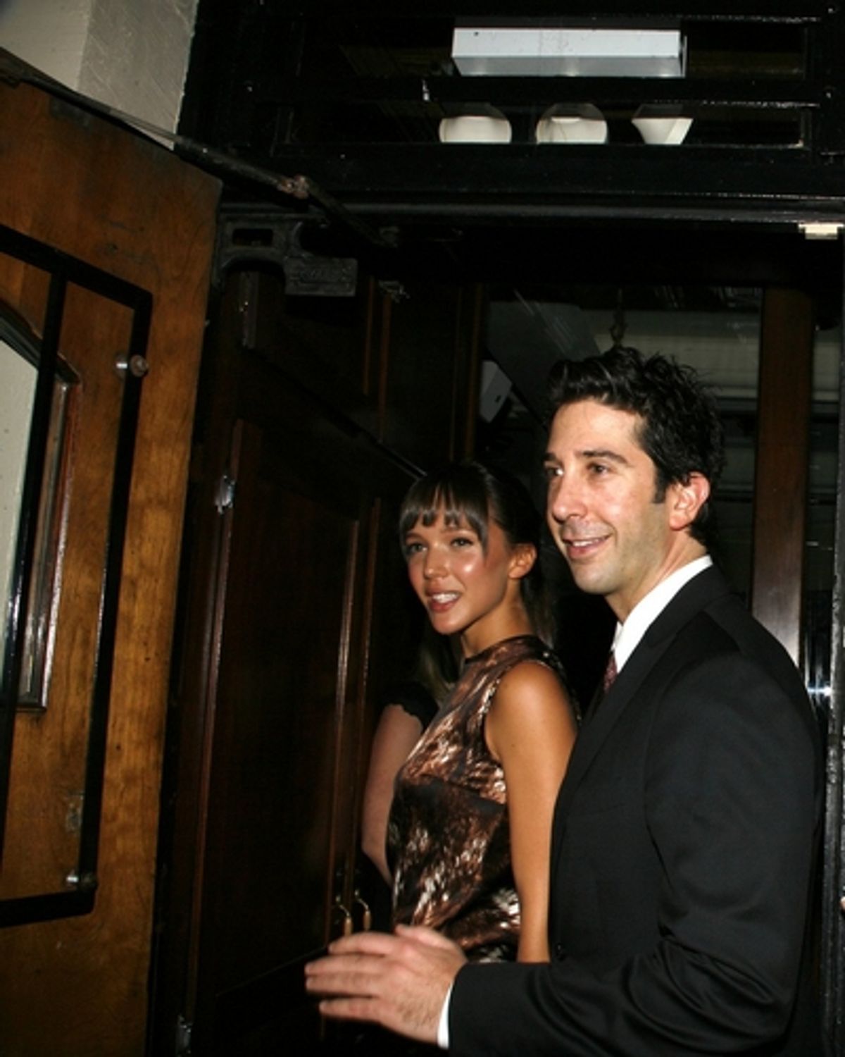 Zoe Buckman and David Schwimmer at 
