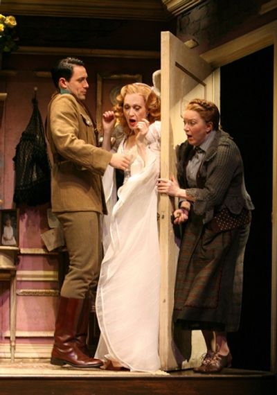 Steve Kazee, Jan Maxwell and Kristine Nielsen Photo