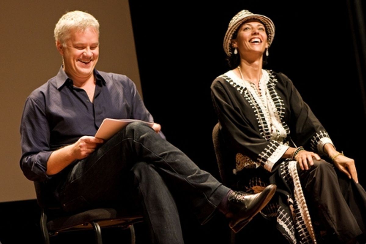 Tim Robbins and Suheir Hammad at 'Voices of a People's History of the United States: The Remix'