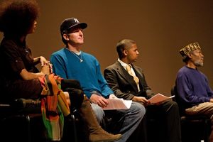Staceyann Chin, Michael Rapaport, Joshua Xavier and Abiodun Oyewole Photo