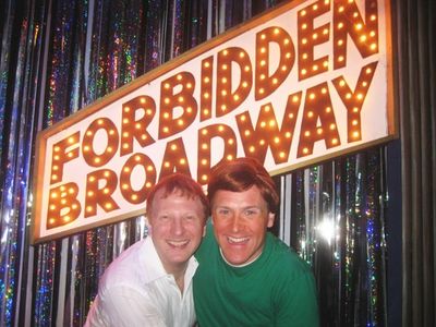 Hunter Bell and  Forbidden Broadway's Jared Bradshaw Photo