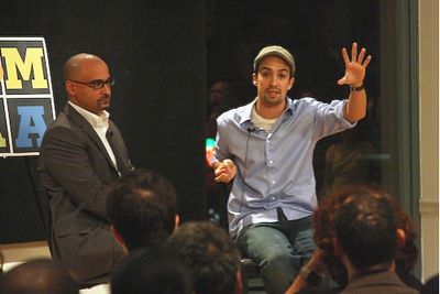 Junot Diaz and Lin-Manuel Miranda Photo