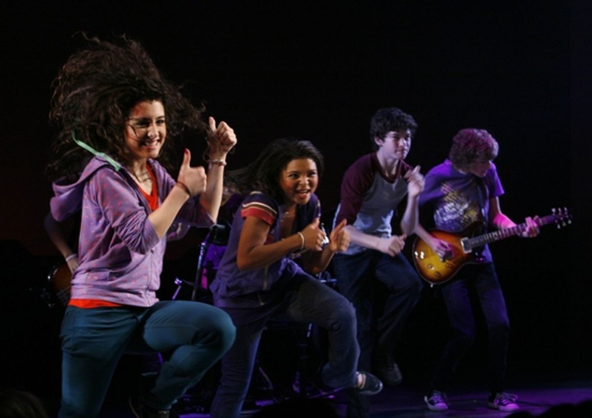 Ariana Grande, Brynn Williams and Graham Phillips at 